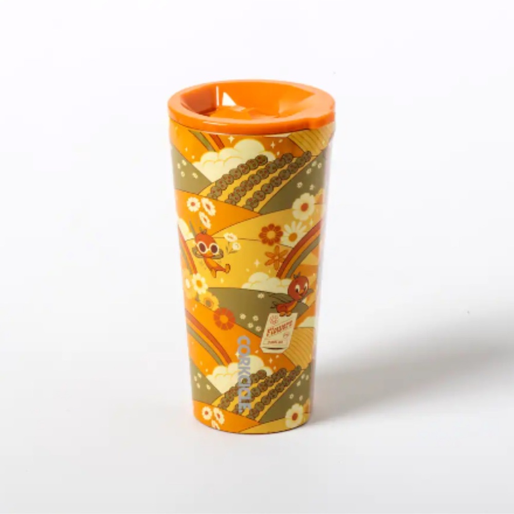 Disney Corkcicle Travel Tumbler - 2023 Epcot Flower And Garden Orange Bird